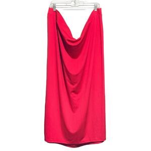 ASHLEY STEWART Skirt Size 30/32 Pink Stretchy Pull-On Barbie Elastic Waist